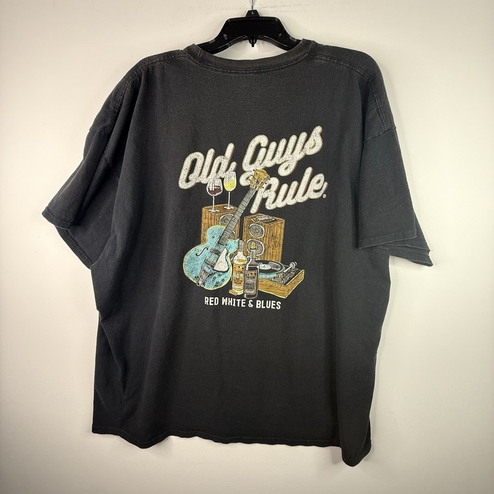 Old Guys Rule Black 3XL Graphic T-shirt Mens